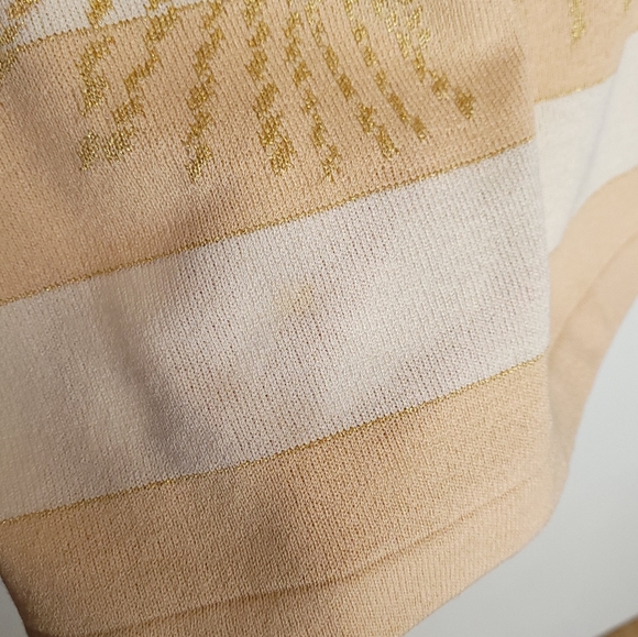 Vintage St John beige nautical rope striped sweater - Picture 4 of 12